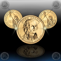 ZDA $1 (President) 2007 P+D "John Adams"